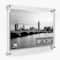 Wexel Art Double Panel Clear Acrylic Floating Wall Frame with Silver Hardware